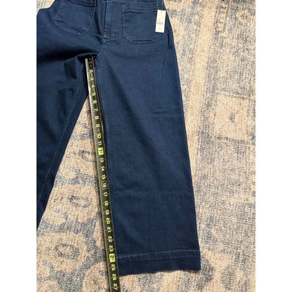 Anthropologie The Colette Crop High-Rise Wide-Leg Jeans by Maeve Size 28 NWT - Picture 4 of 5